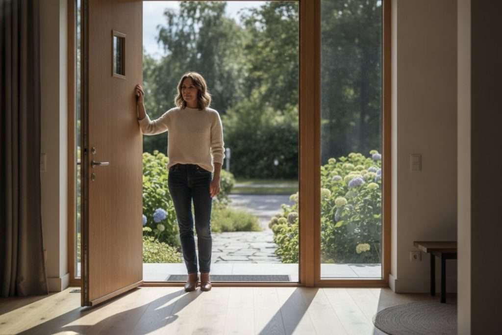 Marche devant porte d’entrée : sécurité et esthétique